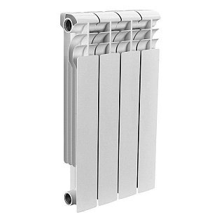 Биметаллический радиатор 4 секции, 560х308х78, ROMMER Optima BM 500, белый RBM-0210-050004 